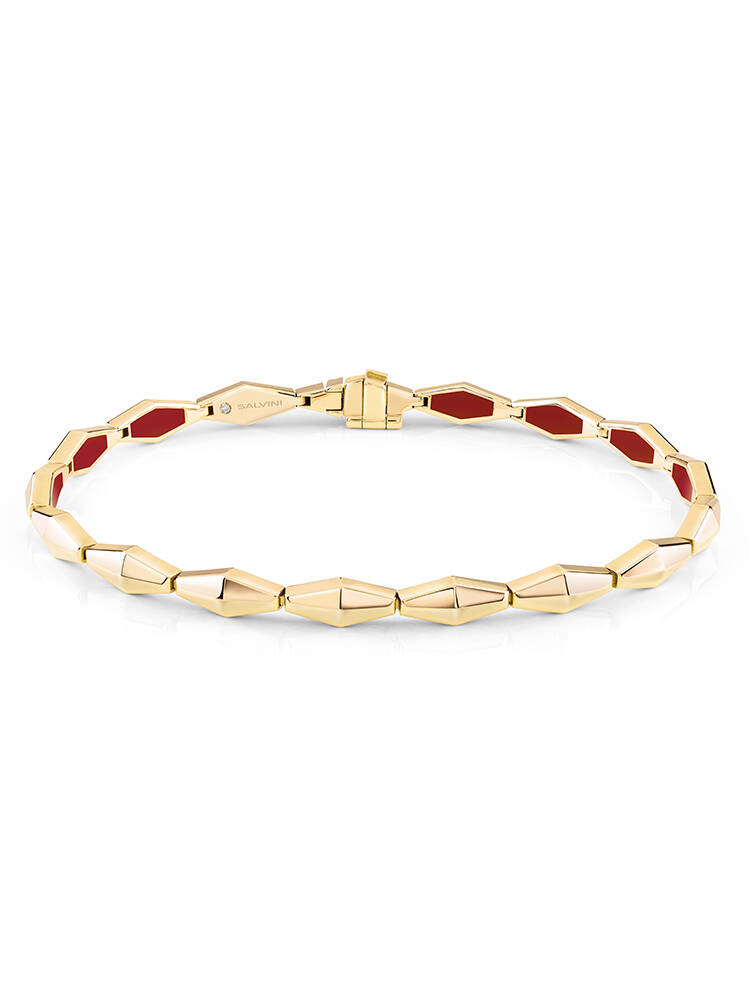 salvini-eva-bracciale-in-oro-giallo-con-hybrid-ceramic-rossa