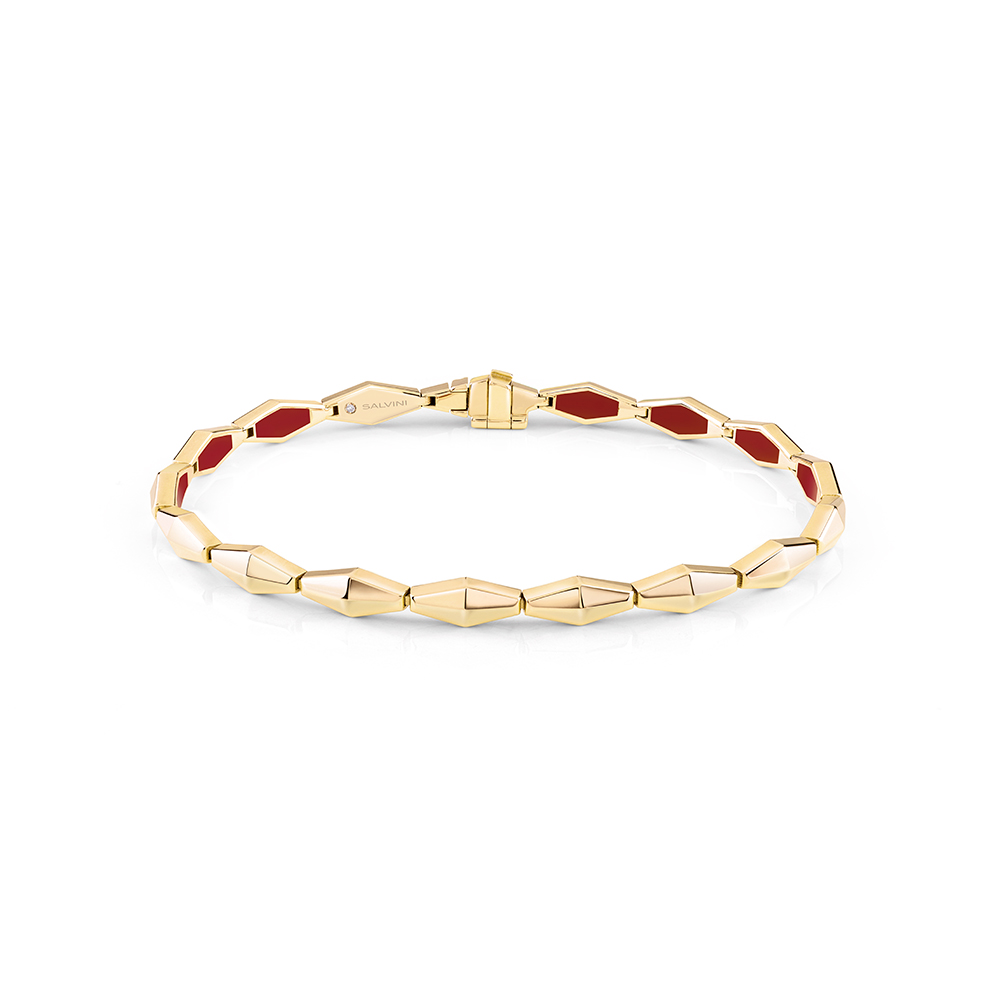 salvini-eva-bracciale-in-oro-giallo-con-hybrid-ceramic-rossa